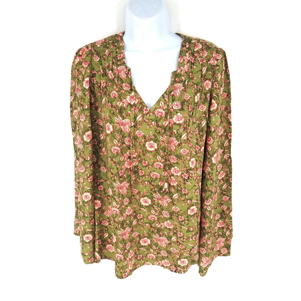Jessica Simpson Leslie Boho Botanical Dots Small Top Shirt NWT 69.50